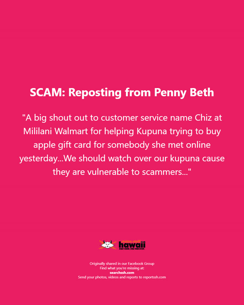 SCAM - Oahu | SSH Search