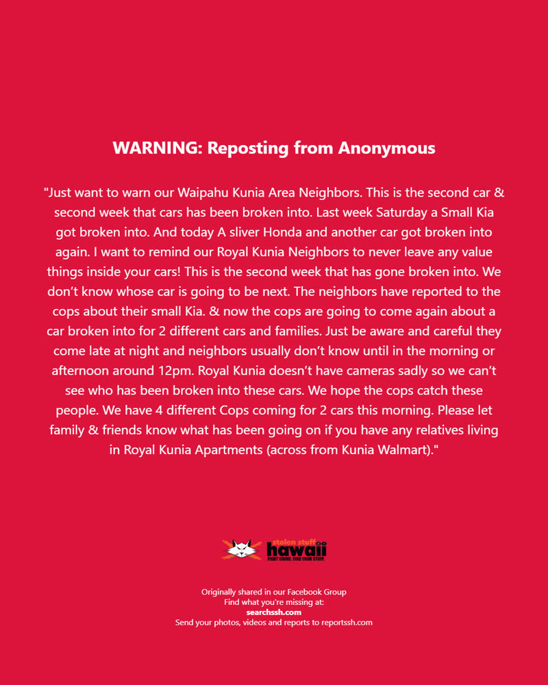 WARNING - Oahu | SSH Search