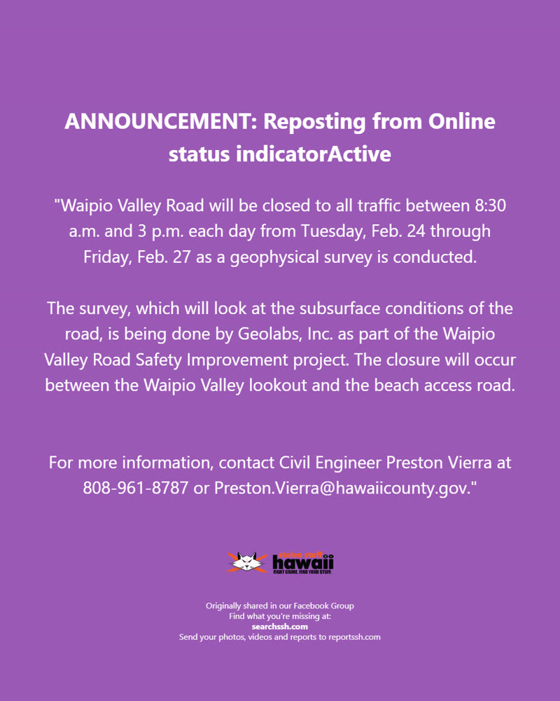 ANNOUNCEMENT - Oahu | SSH Search