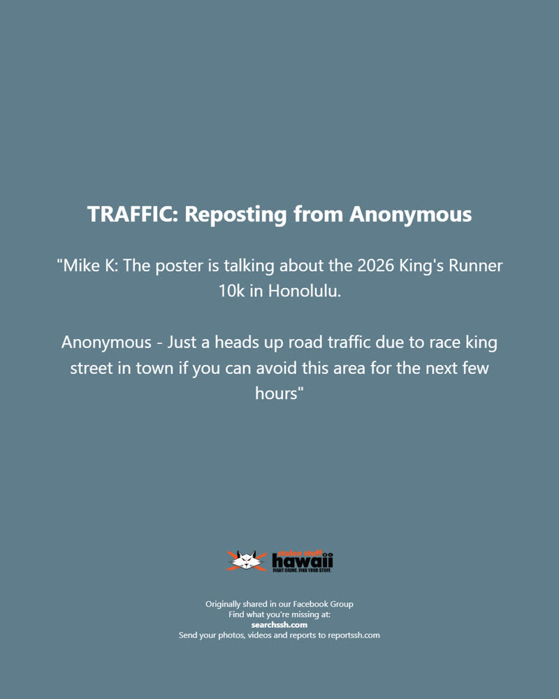 TRAFFIC - Oahu | SSH Search