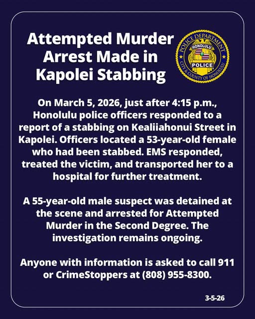 ATTEMPTED MURDER - Oahu | SSH Search