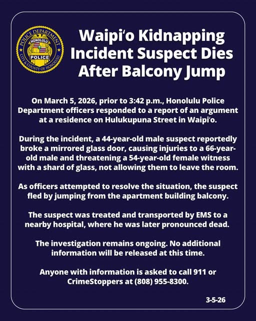 HPD OFFICIAL - Oahu | SSH Search