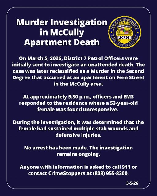 MURDER - Oahu | SSH Search