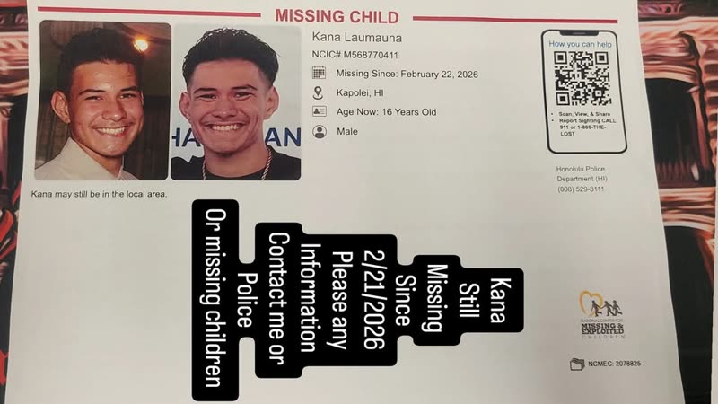 MISSING PERSON - Oahu | SSH Search