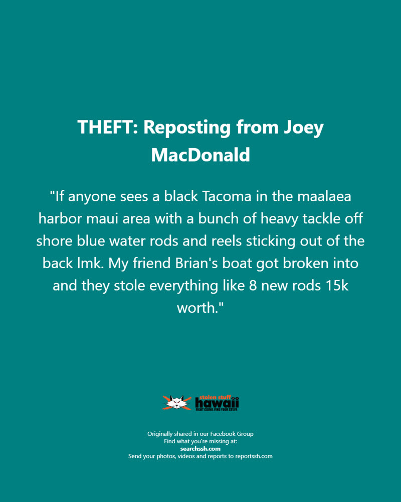 THEFT - Oahu | SSH Search
