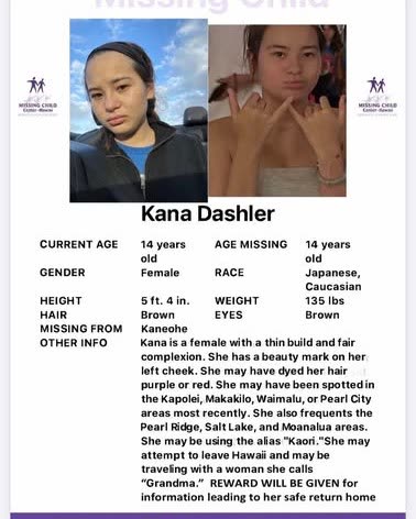 MISSING PERSON - Oahu | SSH Search