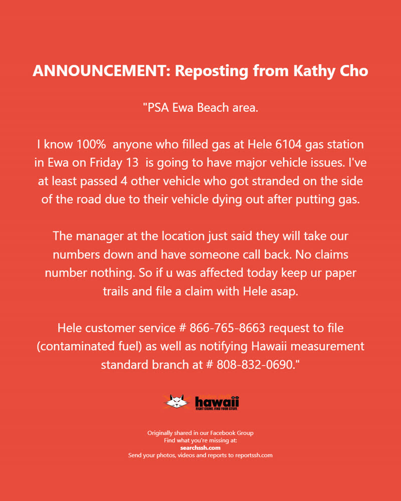 ANNOUNCEMENT - Oahu | SSH Search