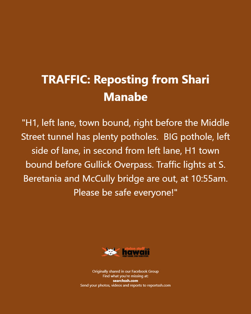 TRAFFIC - Oahu | SSH Search