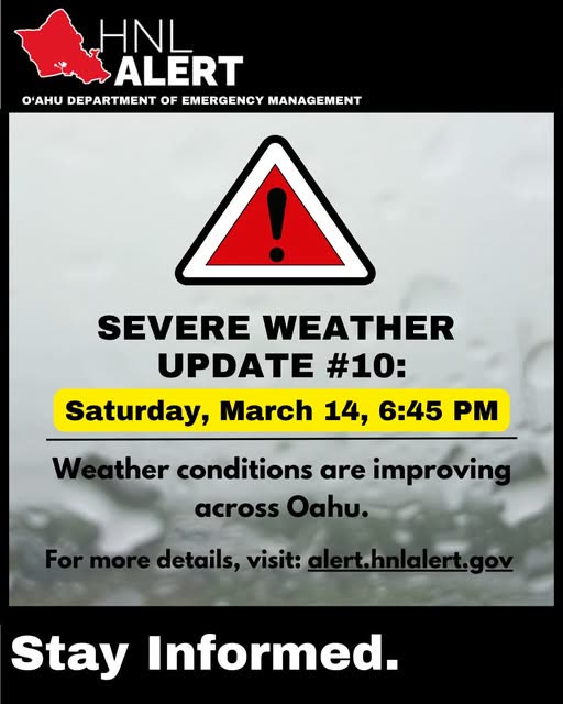 WEATHER ALERT - Oahu | SSH Search