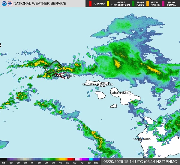 WEATHER ALERT - Oahu | Stolen Stuff Hawaii