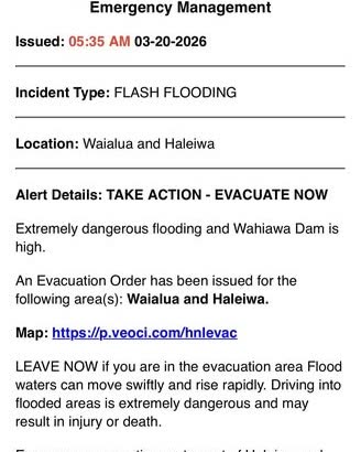 EVACUATE - Oahu | SSH Search