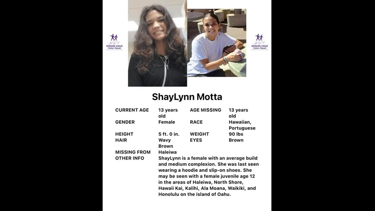 MISSING PERSON - Oahu | Stolen Stuff Hawaii