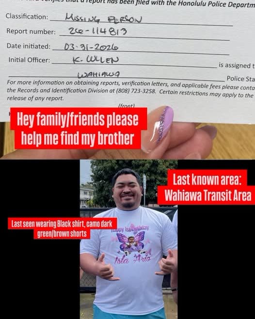 MISSING PERSON - Oahu | SSH Search