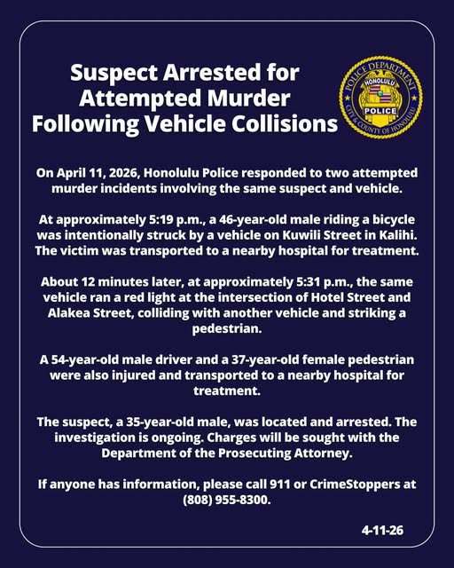 ATTEMPTED MURDER - Oahu | SSH Search