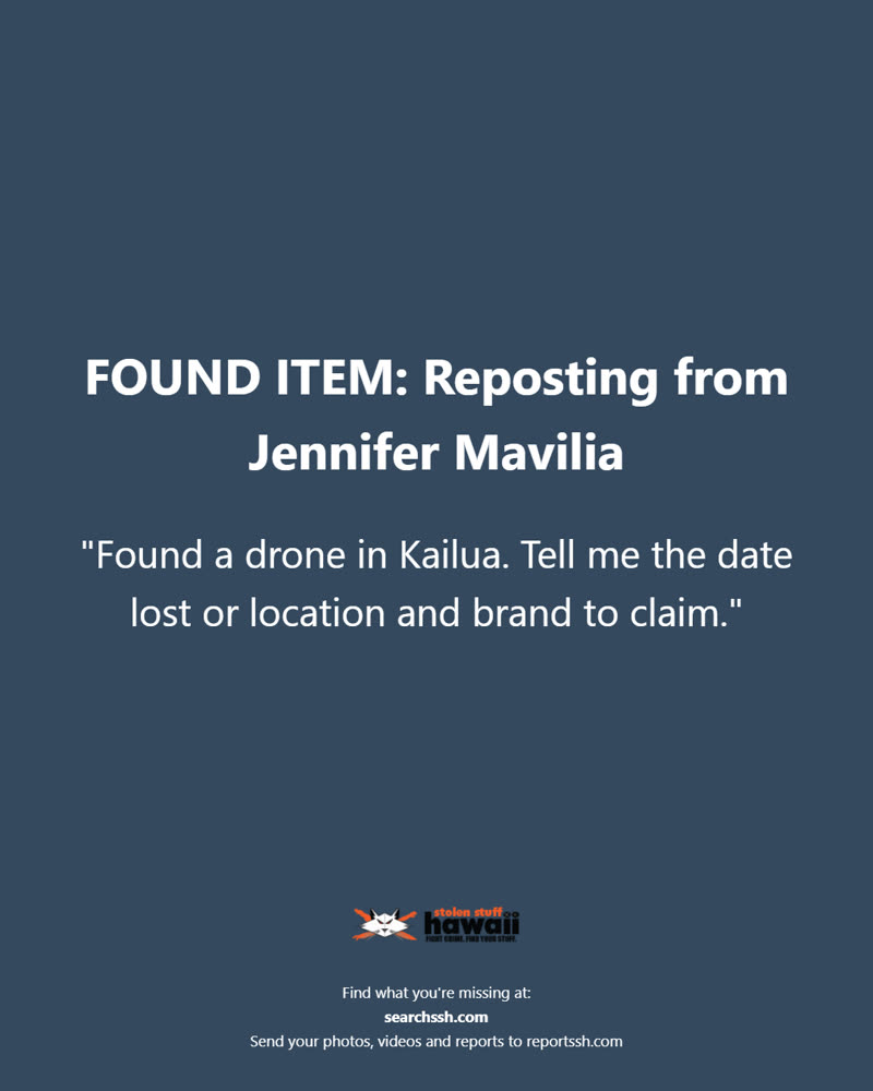 FOUND ITEM - Oahu | SSH Search