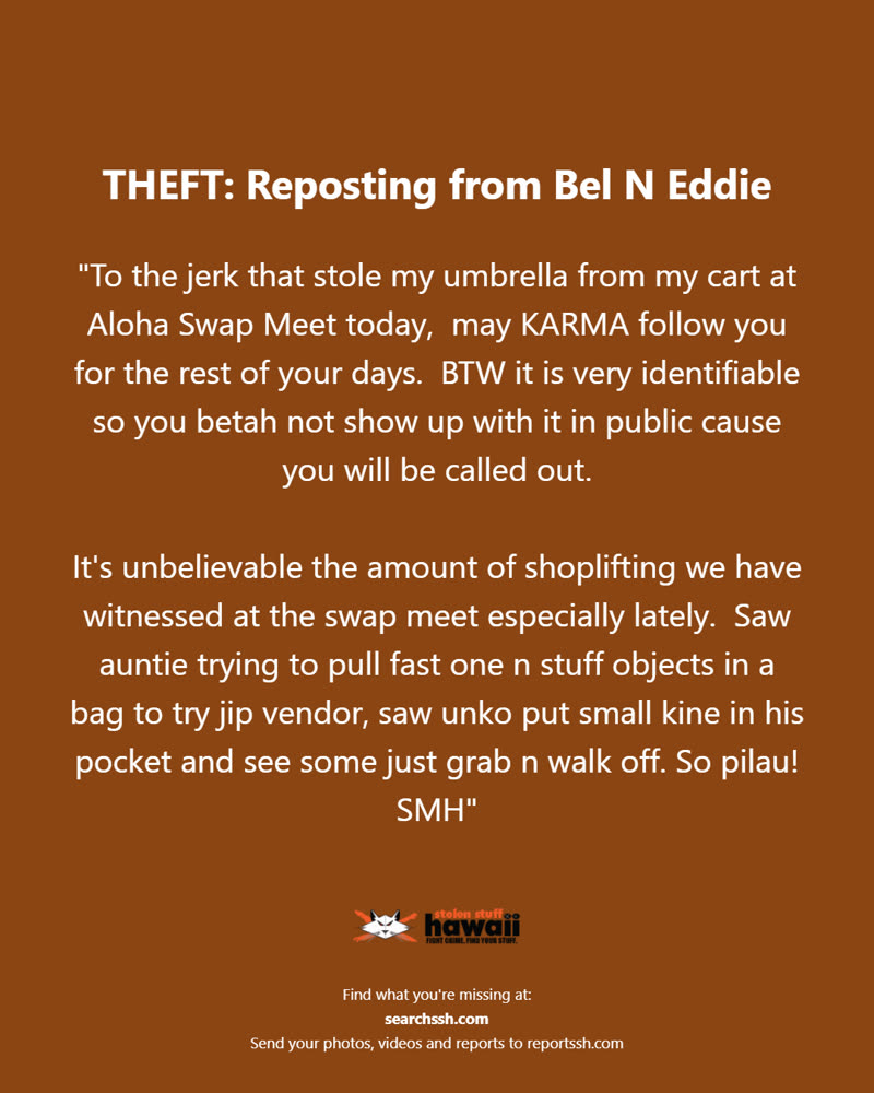 THEFT - Oahu | SSH Search
