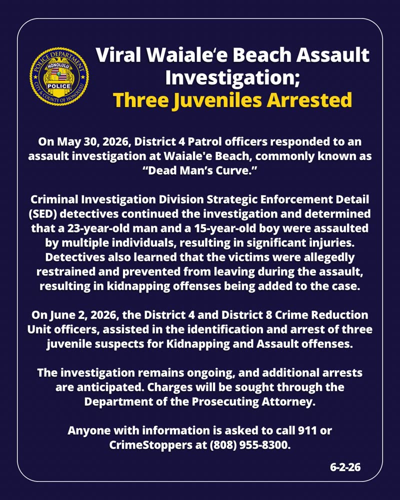 HPD OFFICIAL - Oahu | SSH Search
