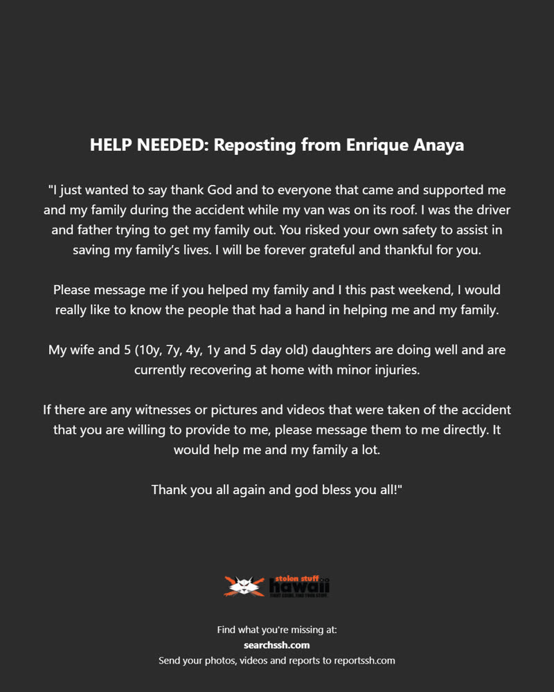 HELP NEEDED - Oahu | SSH Search