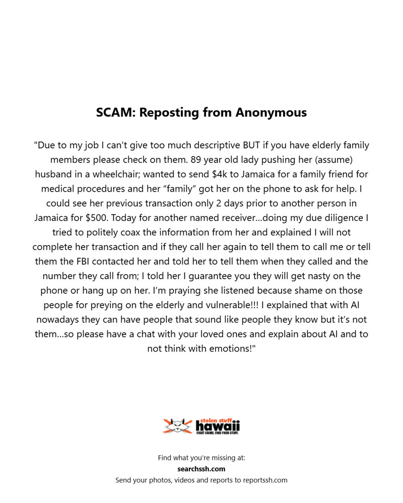 SCAM - Oahu | SSH Search