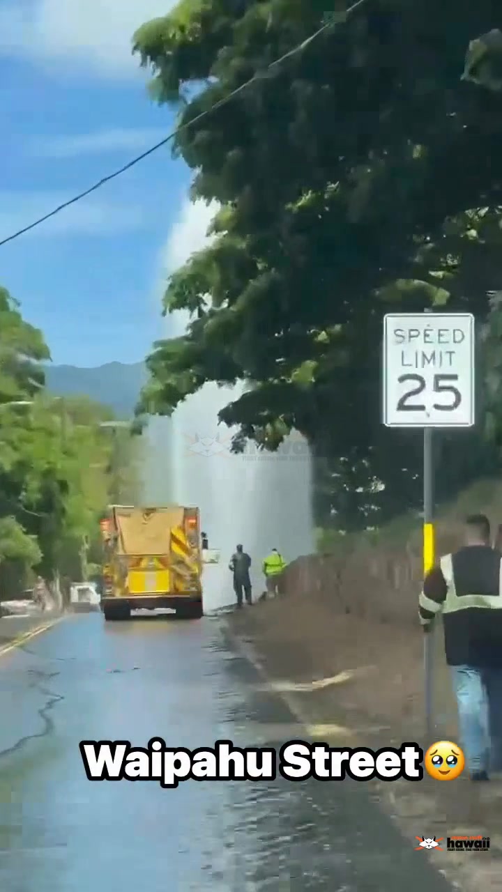 WATER MAIN BREAK - Oahu | Stolen Stuff Hawaii