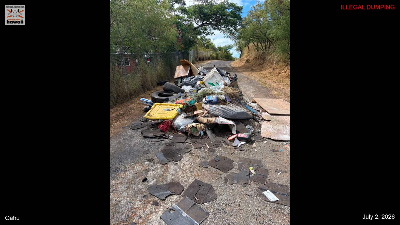 ILLEGAL DUMPING - Oahu | Stolen Stuff Hawaii