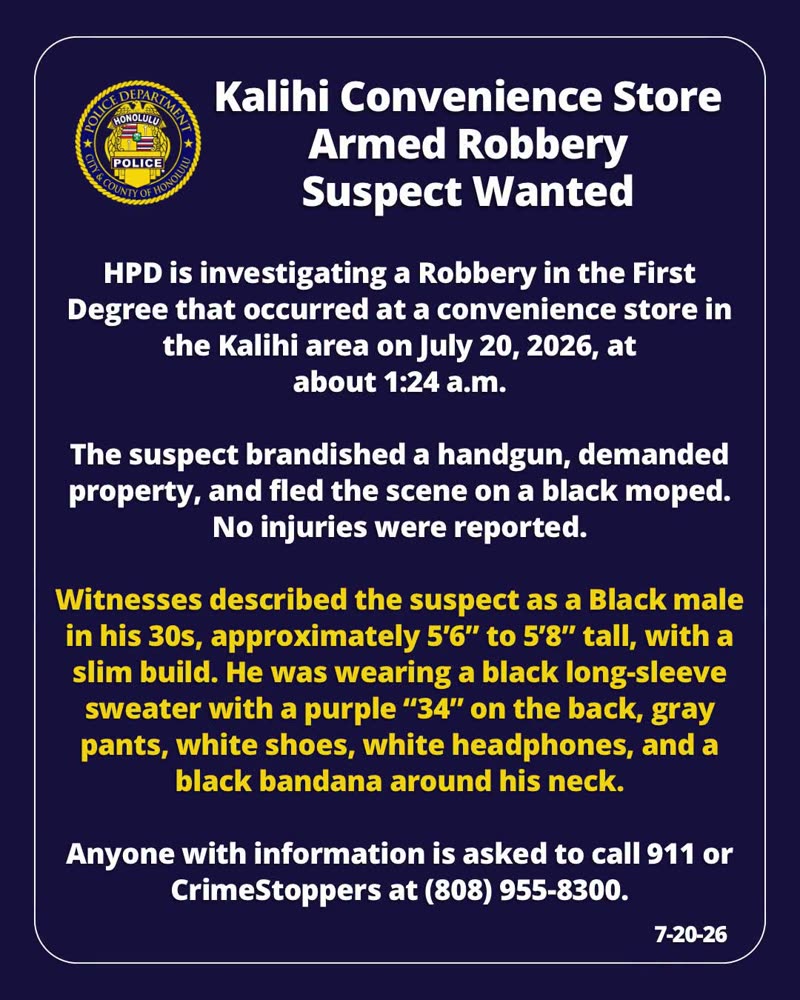 HPD OFFICIAL - Oahu | SSH Search