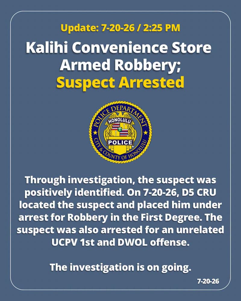 HPD OFFICIAL - Oahu | SSH Search