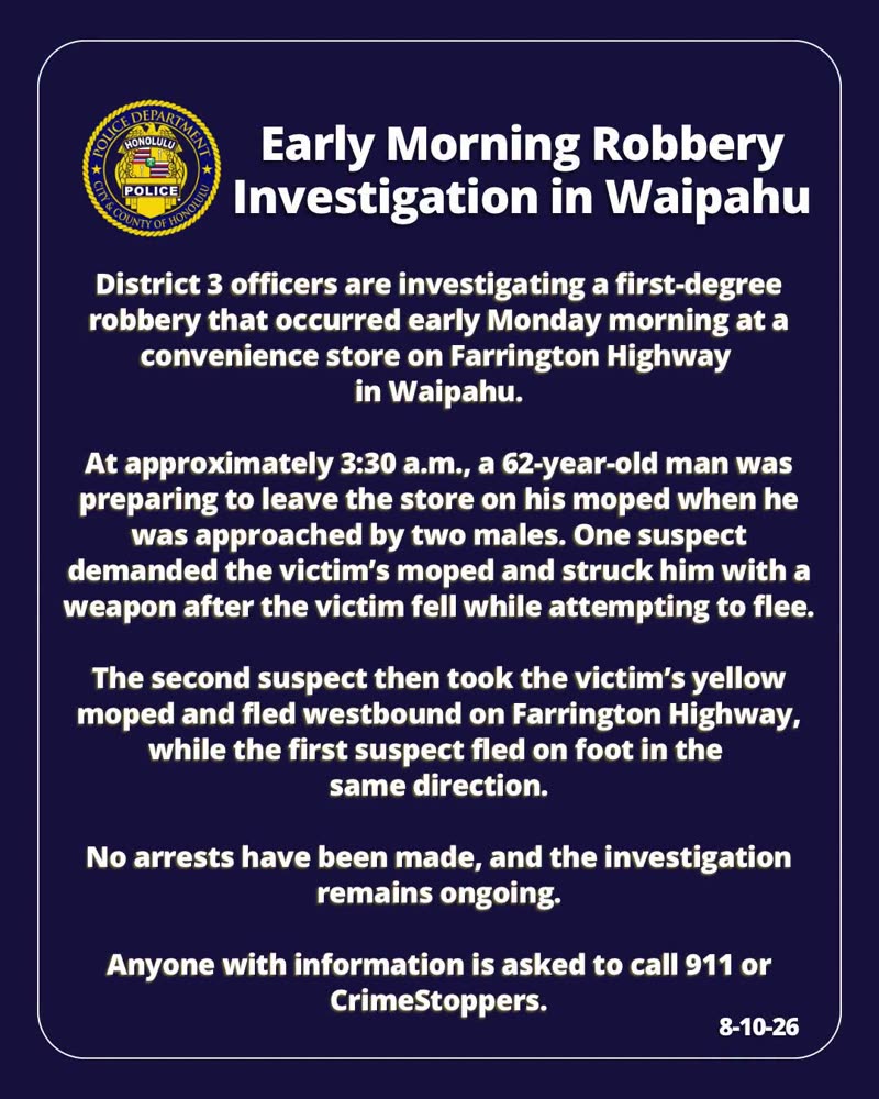 HPD OFFICIAL - Oahu | SSH Search