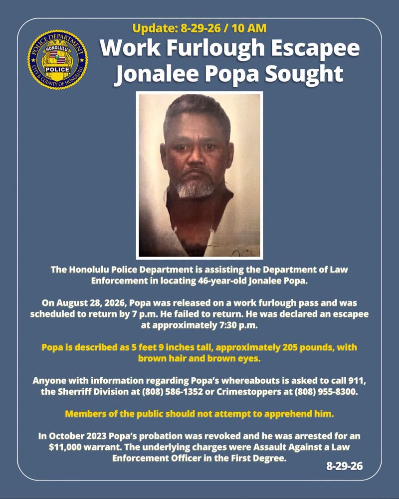 HPD OFFICIAL - Oahu | SSH Search