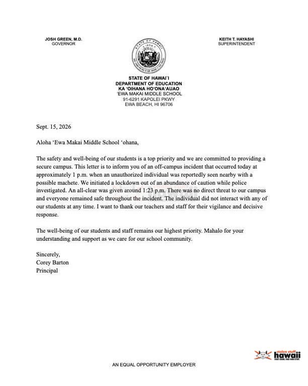 AWARENESS - Ewa Makai MIddle School | SSH Search