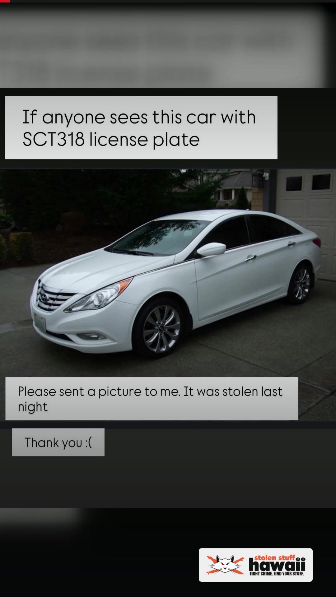 VEHICLE THEFT - Waipio | SSH Search