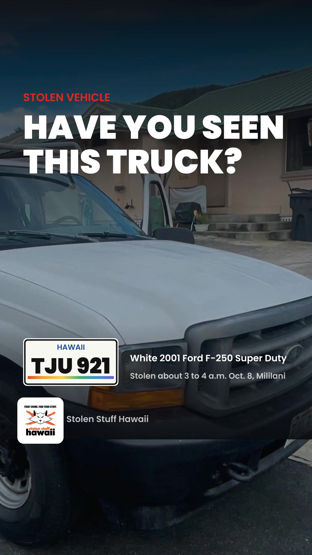 VEHICLE THEFT - Mililani Town | SSH Search