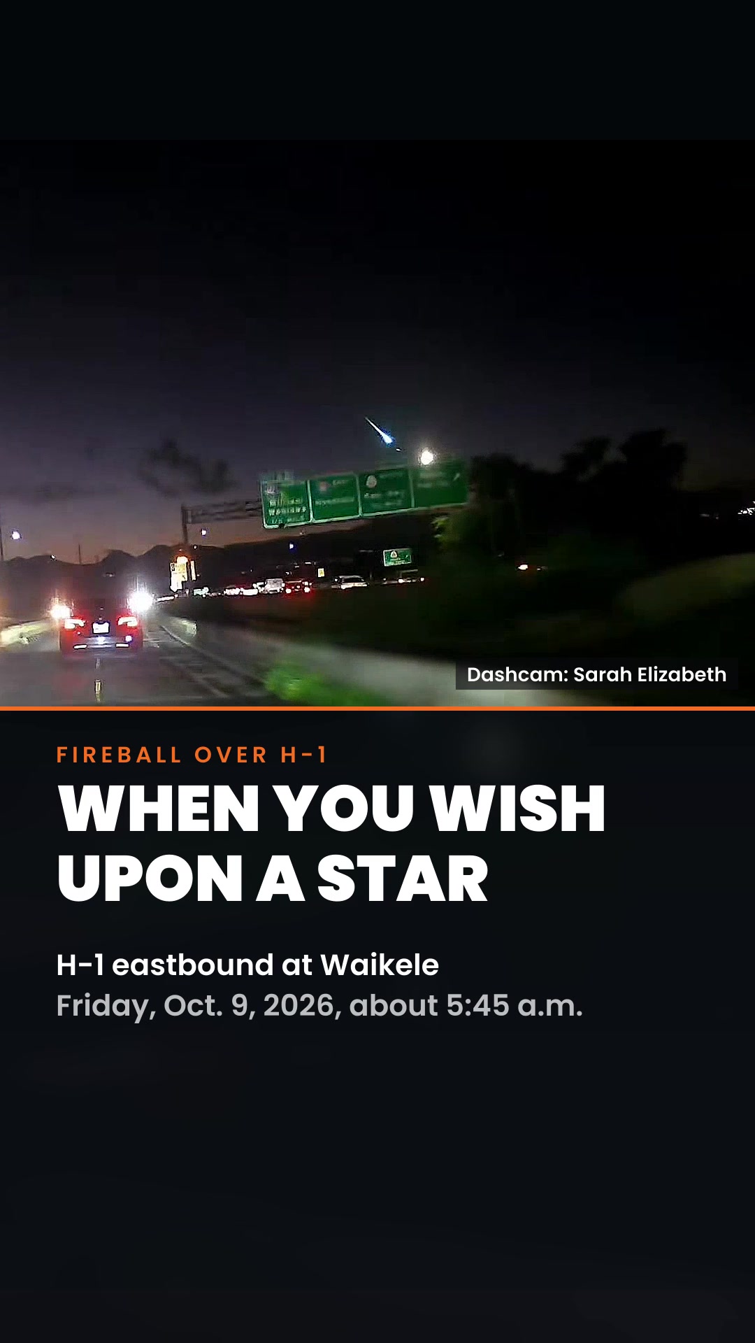 COMMUNITY DISCUSSION - H-1 eastbound at Waikele (before the Kamehameha Hwy exit) | SSH Search