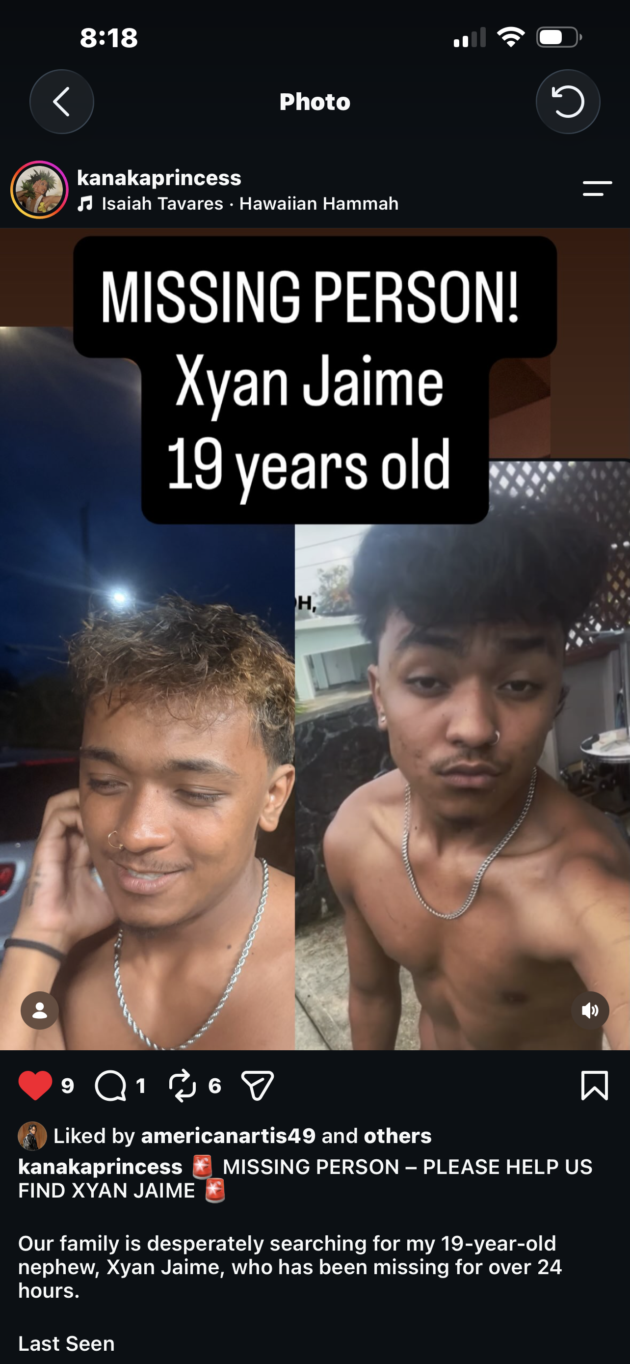 MISSING PERSON - Unknown | Stolen Stuff Hawaii