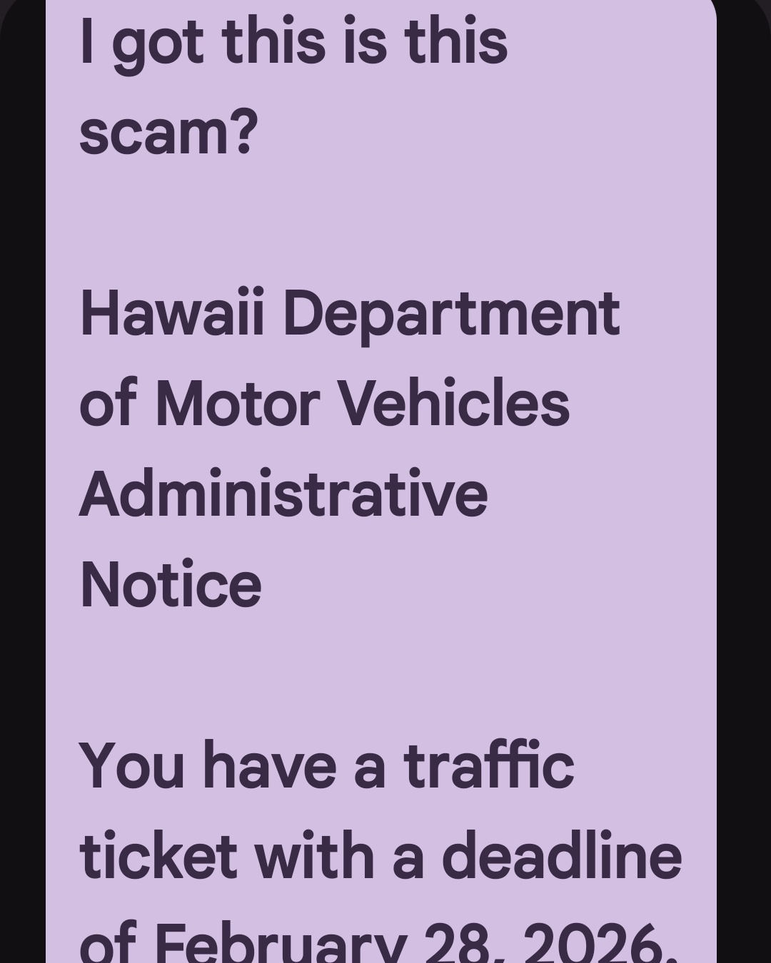 SCAM - Unknown | Stolen Stuff Hawaii