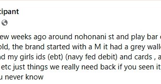 LOST ITEM - oahu | Stolen Stuff Hawaii