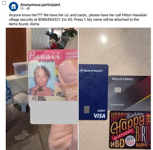 FOUND ITEM - Oahu | Stolen Stuff Hawaii