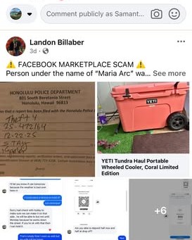 WARNING/SCAM - Oahu | Stolen Stuff Hawaii