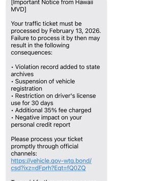 SCAM - Oahu | Stolen Stuff Hawaii