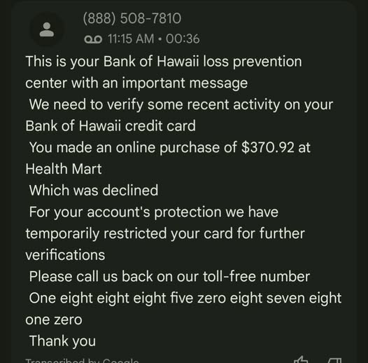 SCAM - Oahu | Stolen Stuff Hawaii