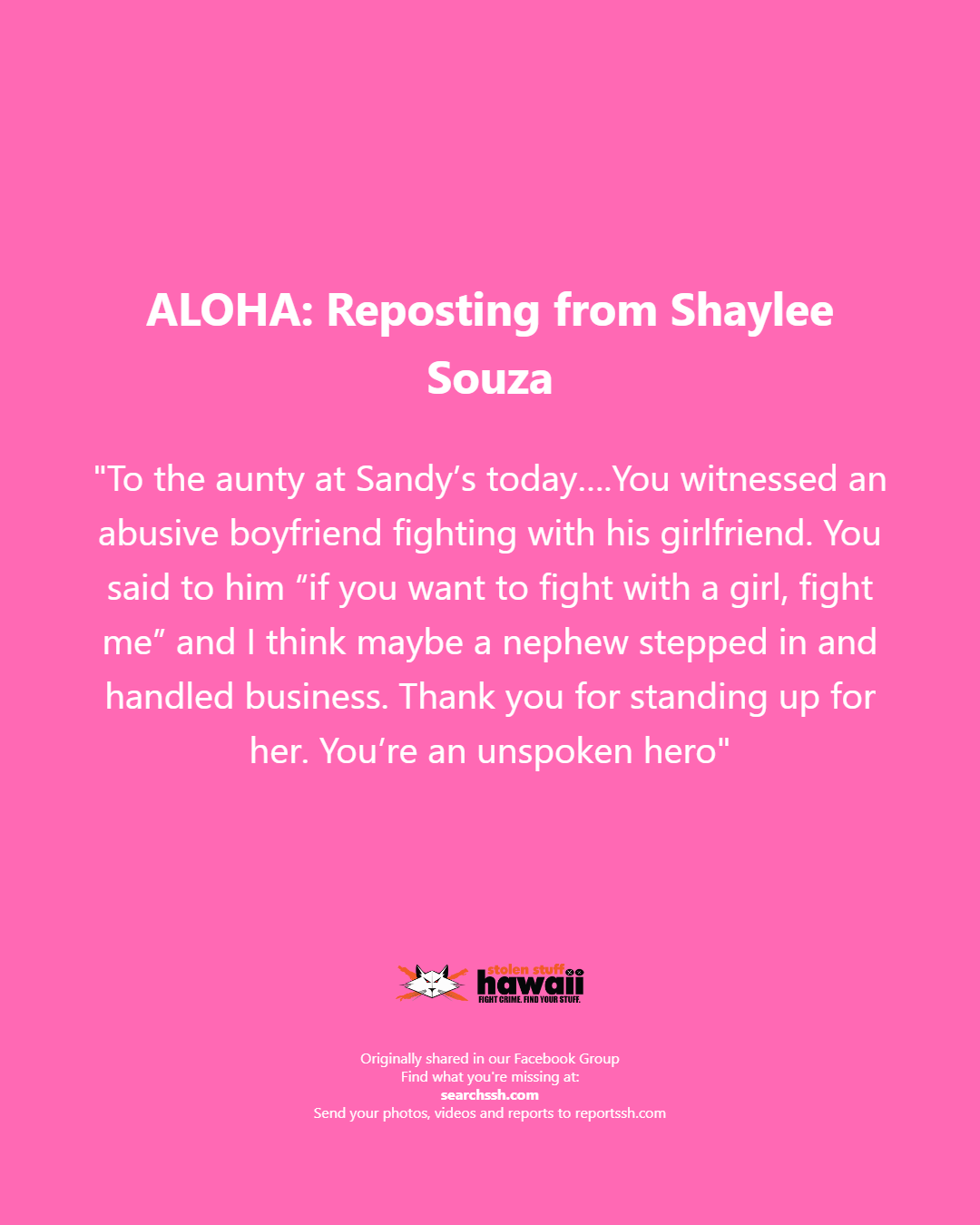 ALOHA - Oahu | Stolen Stuff Hawaii