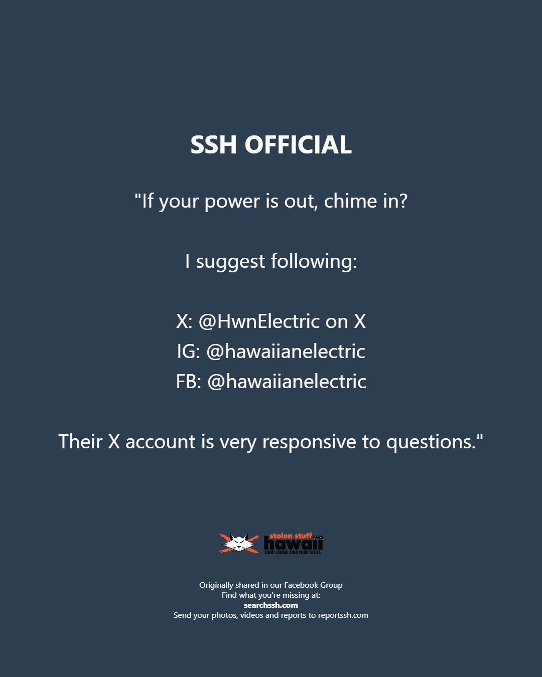 SSH OFFICIAL - Oahu | Stolen Stuff Hawaii