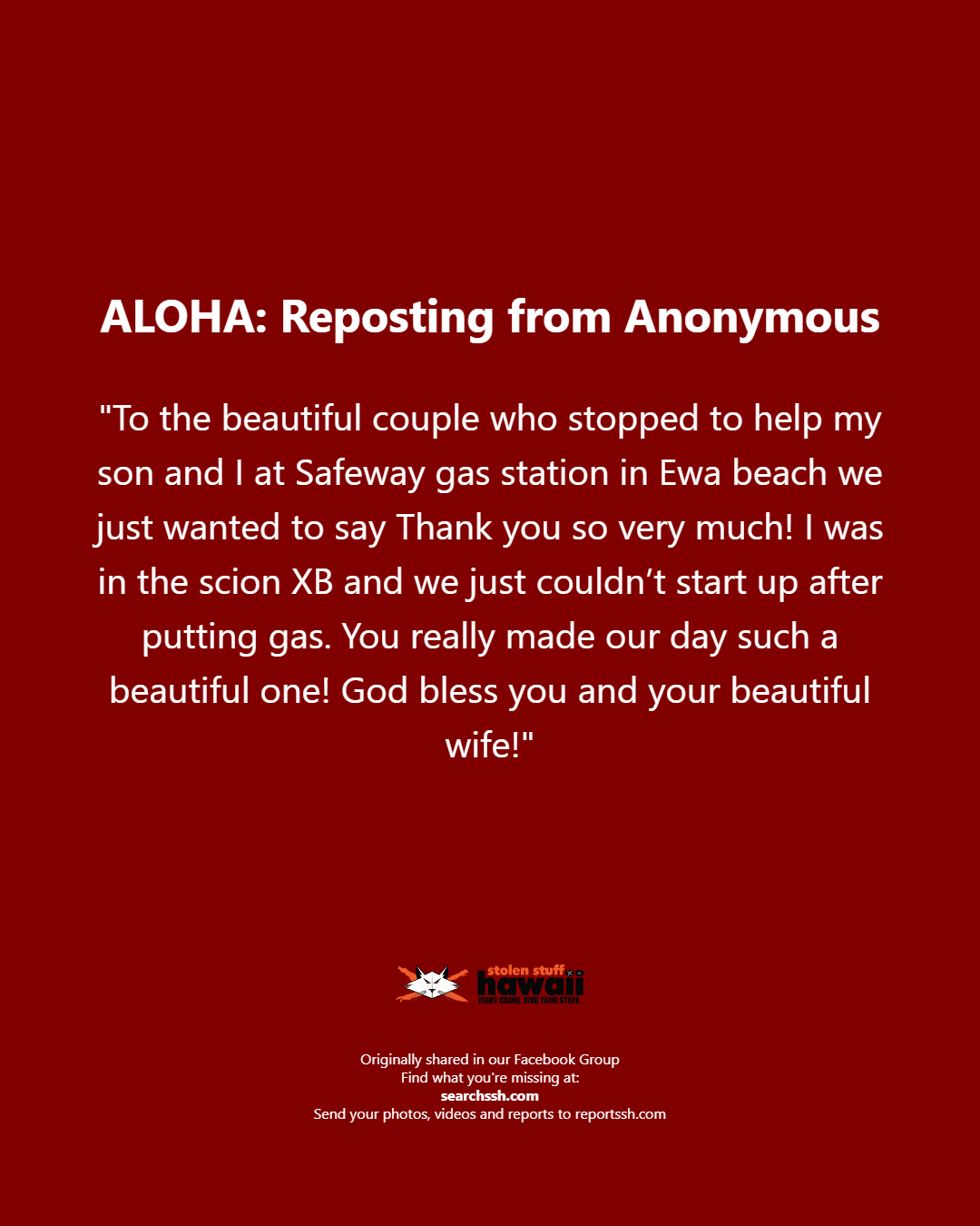 ALOHA - Oahu | Stolen Stuff Hawaii
