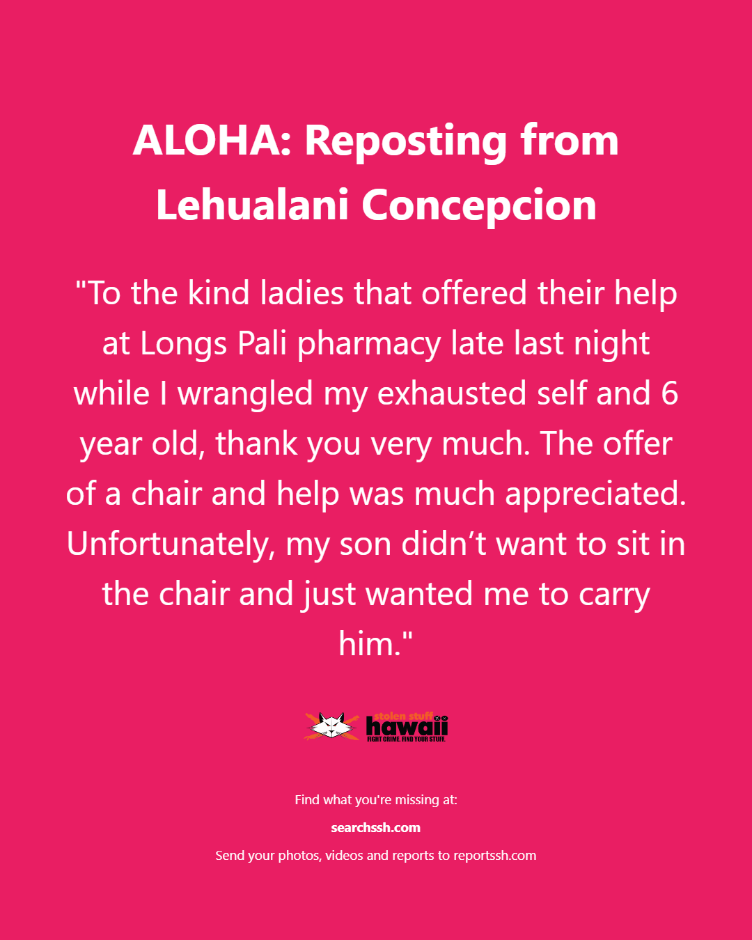 ALOHA - Oahu | Stolen Stuff Hawaii