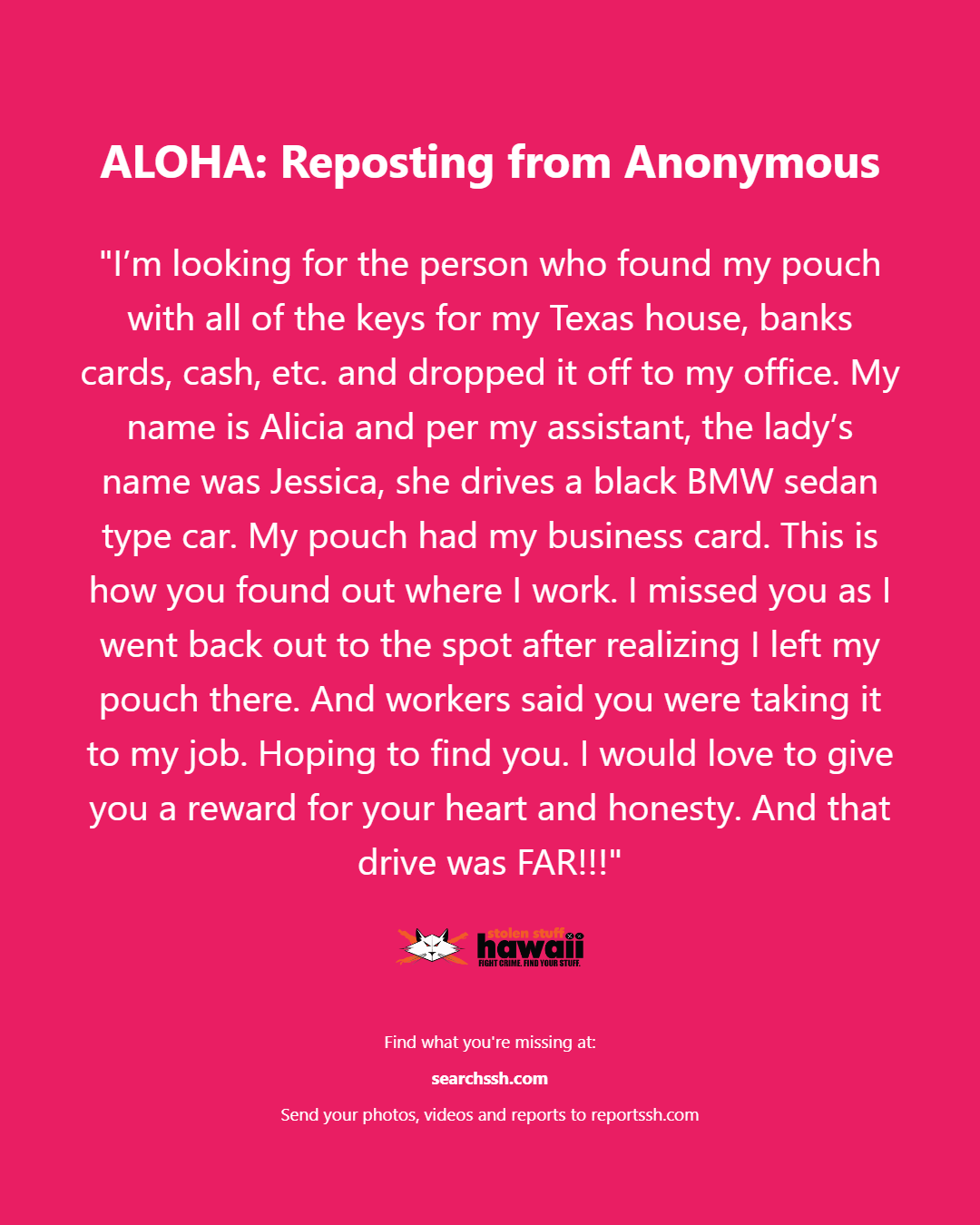 ALOHA - Oahu | Stolen Stuff Hawaii