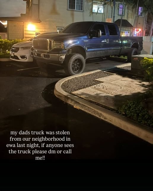 VEHICLE THEFT - Oahu | Stolen Stuff Hawaii