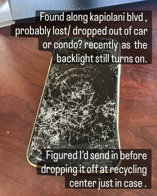 FOUND ITEM - Oahu | Stolen Stuff Hawaii