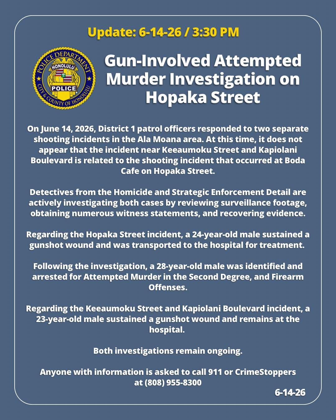 HPD OFFICIAL - Oahu | Stolen Stuff Hawaii