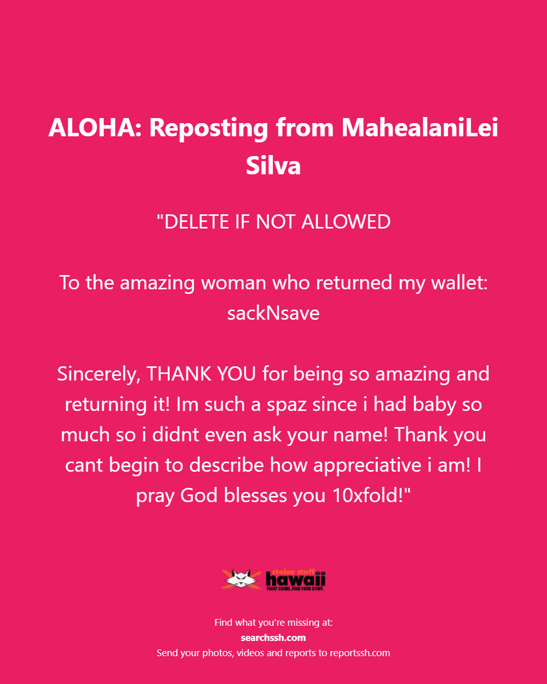 ALOHA - Oahu | Stolen Stuff Hawaii