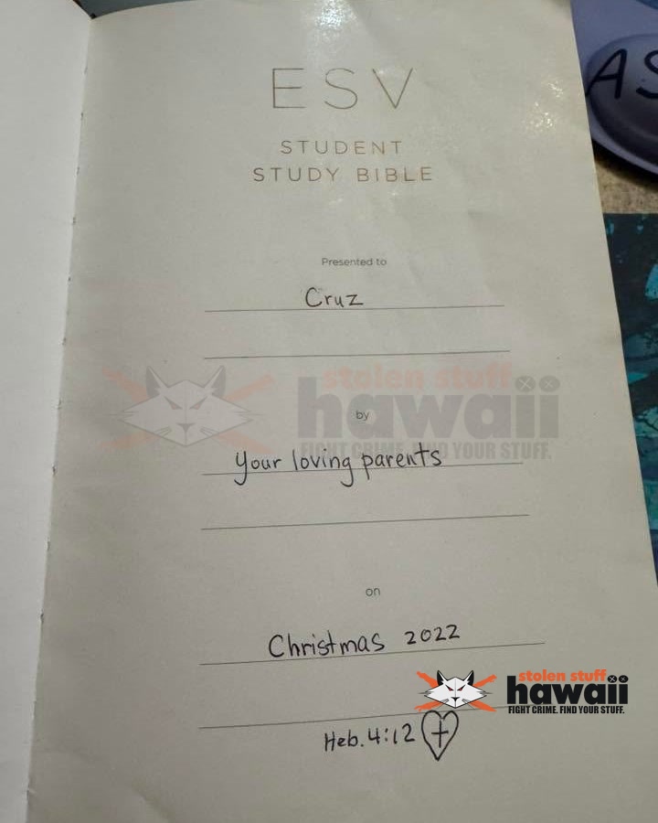 FOUND ITEM - Oahu | Stolen Stuff Hawaii